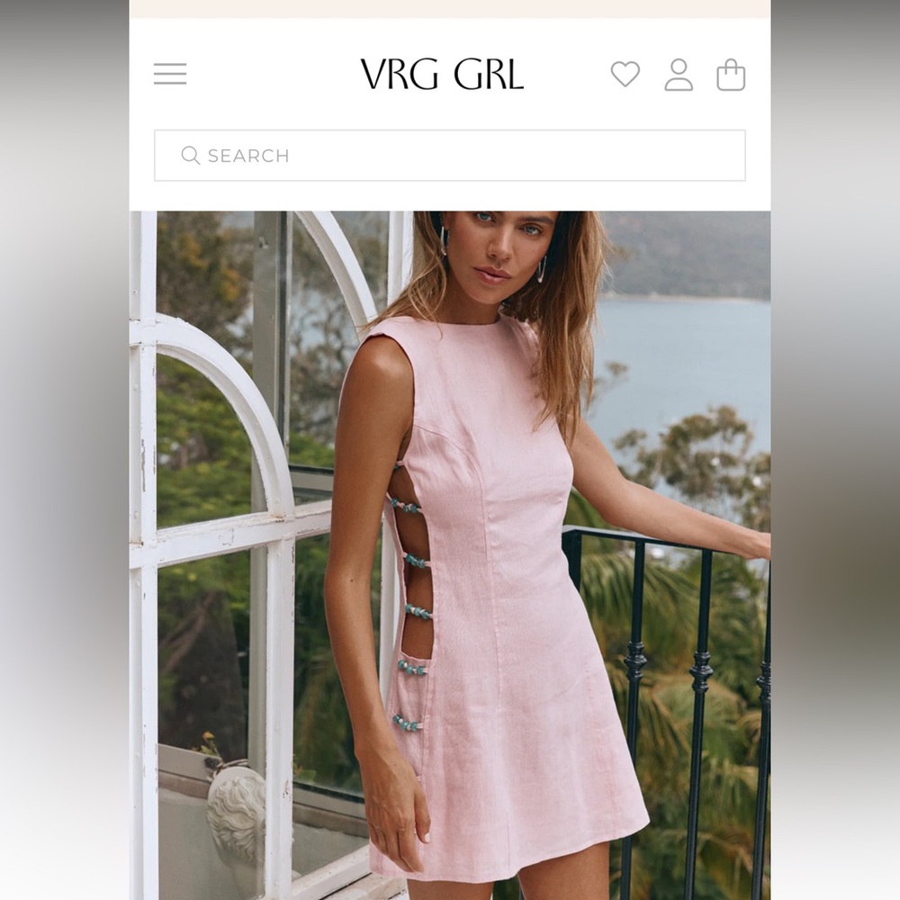 Verge Girl Pink Mini Dress